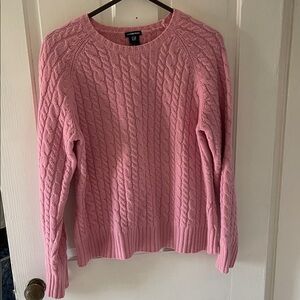 GAP Soft Pink Cable Knit Women's Sweater